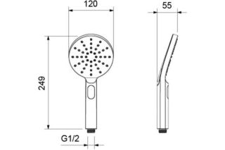 Ручной душ Aquatek AQ2006CR хром